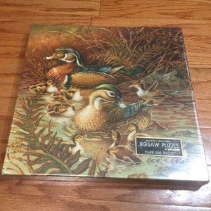 Springbok Wood Duck 500 Pc Puzzle Family Outing